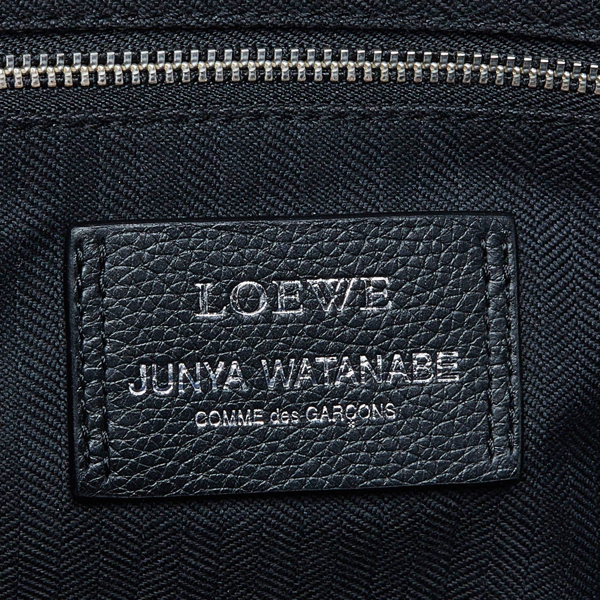 De las mujeres Loewe X Junya Watanabe Maletín Amazona de Piel y Tejano Multicolor