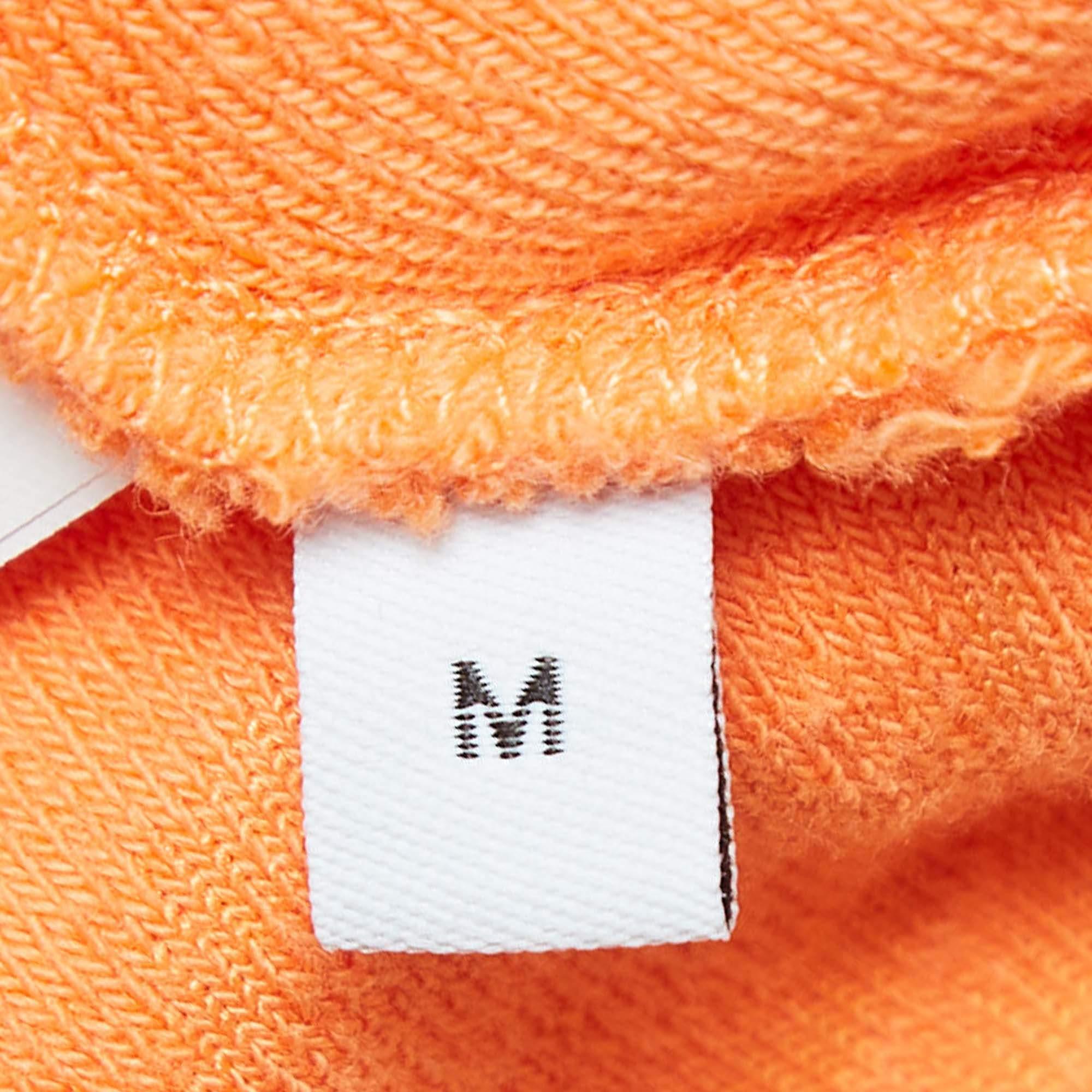 Men's Loewe X Paula Ibiza Orange Anagram Terry Cotton Shirt & Shorts Set M For Sale