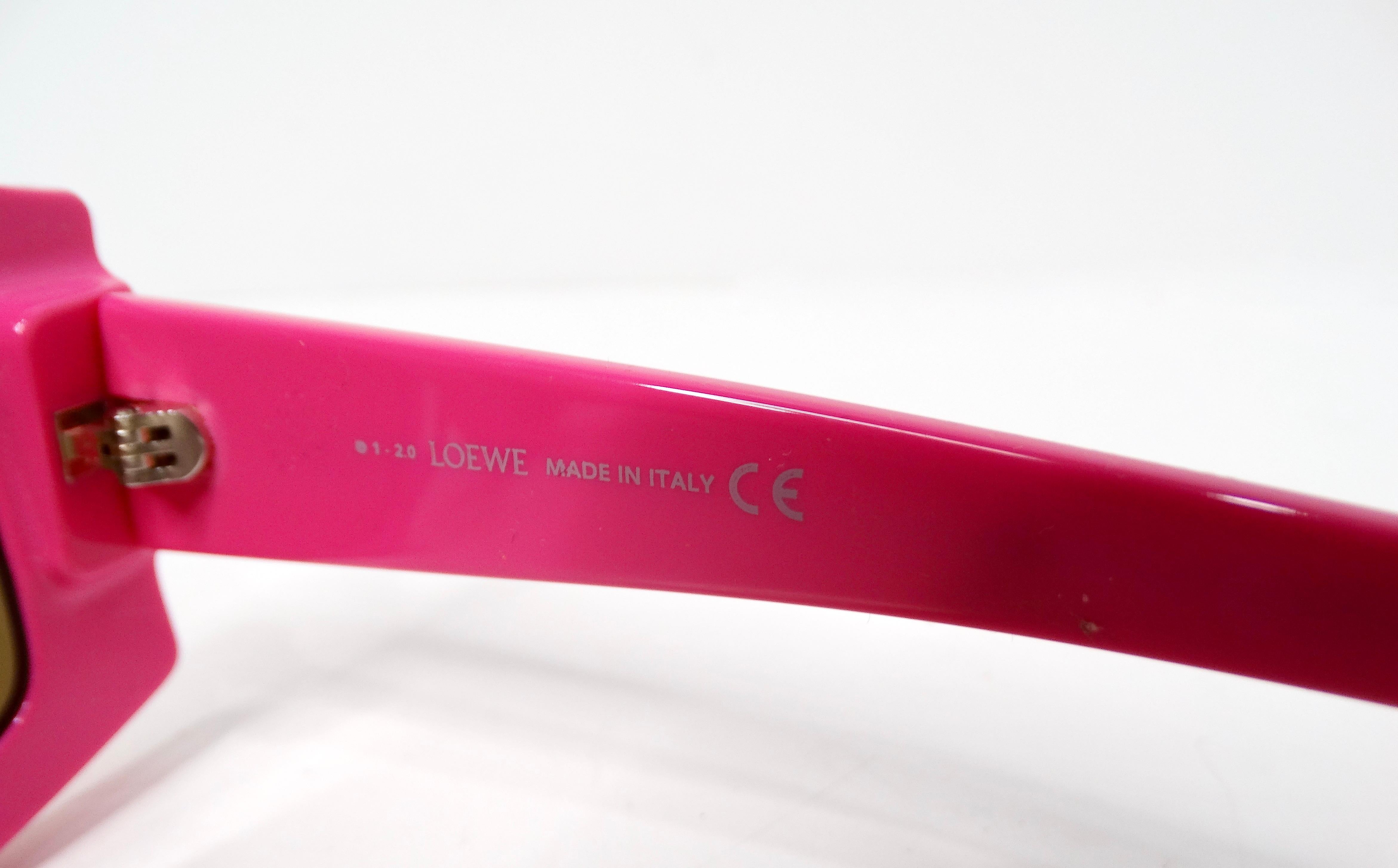 Loewe x Paula Ibiza Lunettes de soleil oversize rose et orange Pour femmes en vente
