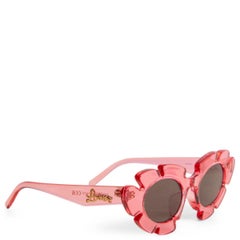 LOEWE x PAULA IBIZA lunettes de soleil transparentes roses LW40088U