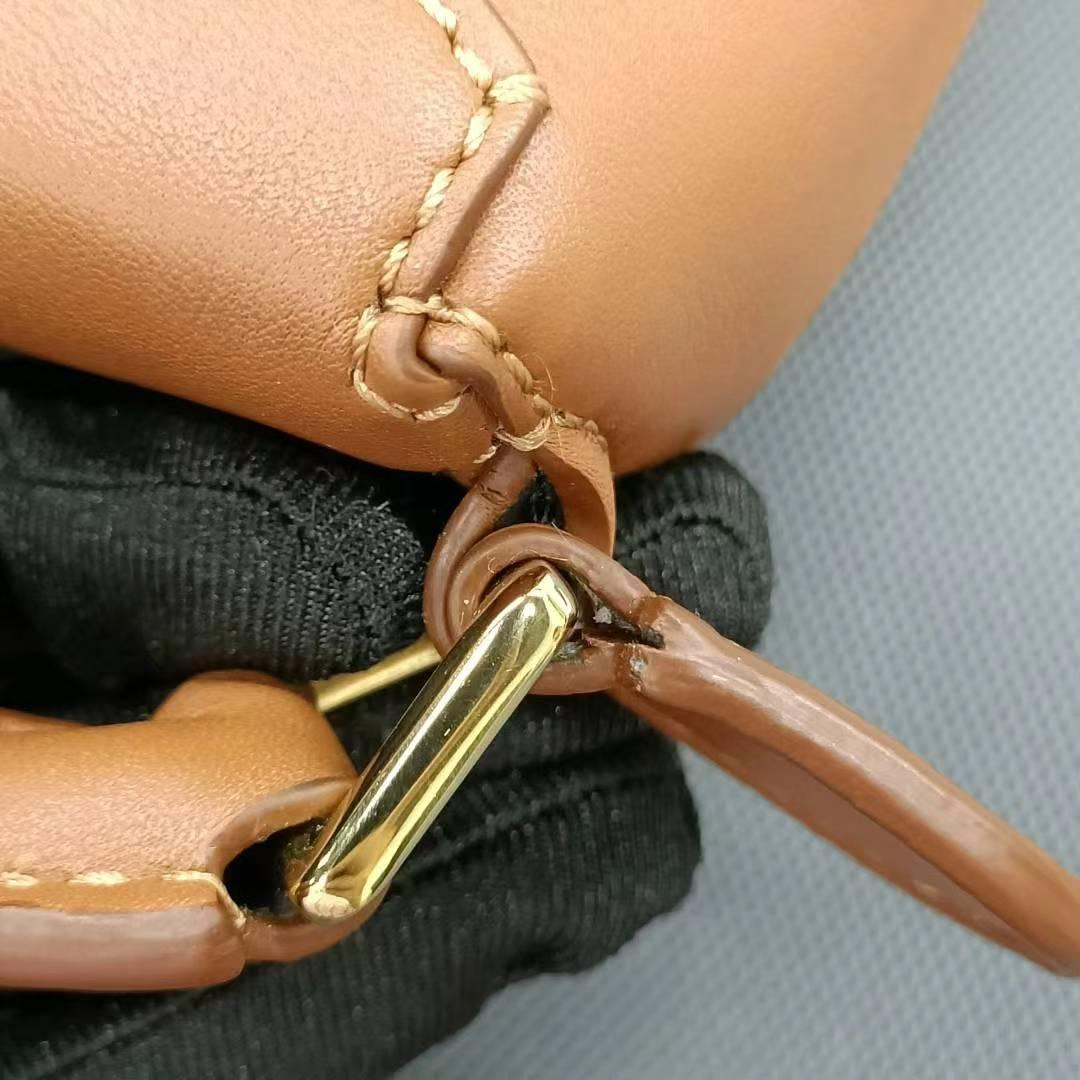 Loewe x Paula's Ibiza Degrade Puzzle Edge Mini Leather Lemon & Tan Crossbody Bag For Sale 3