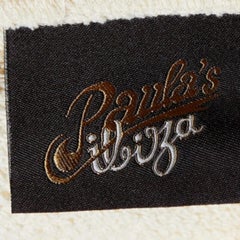 Loewe X Paula's Ibiza Ecru Parrot Logo Print Cotton Hooded Sweatshirt L