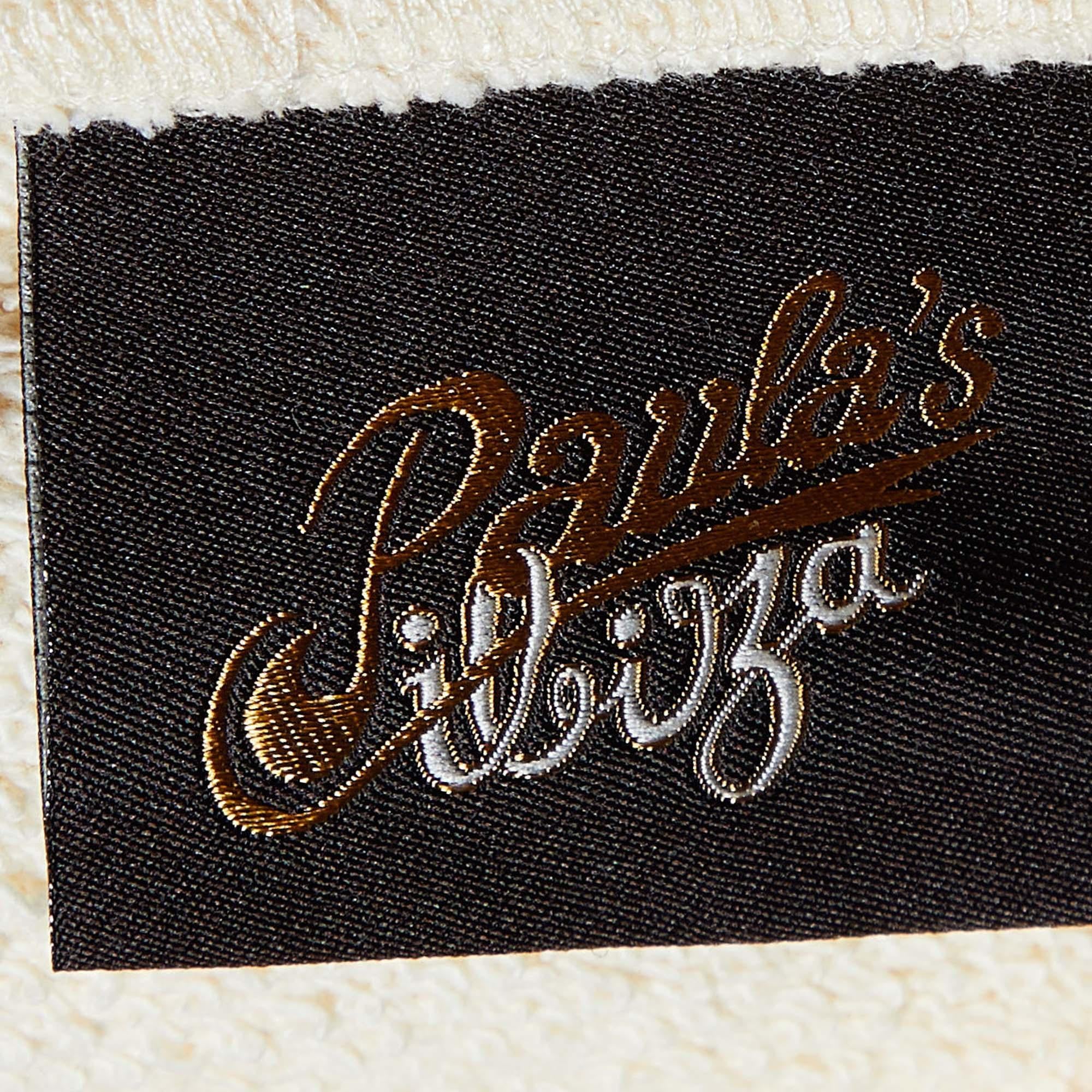Loewe X Paula's Ibiza Ecru Parrot Logo Print Cotton Hooded Sweatshirt L In Excellent Condition In Dubai, Al Qouz 2