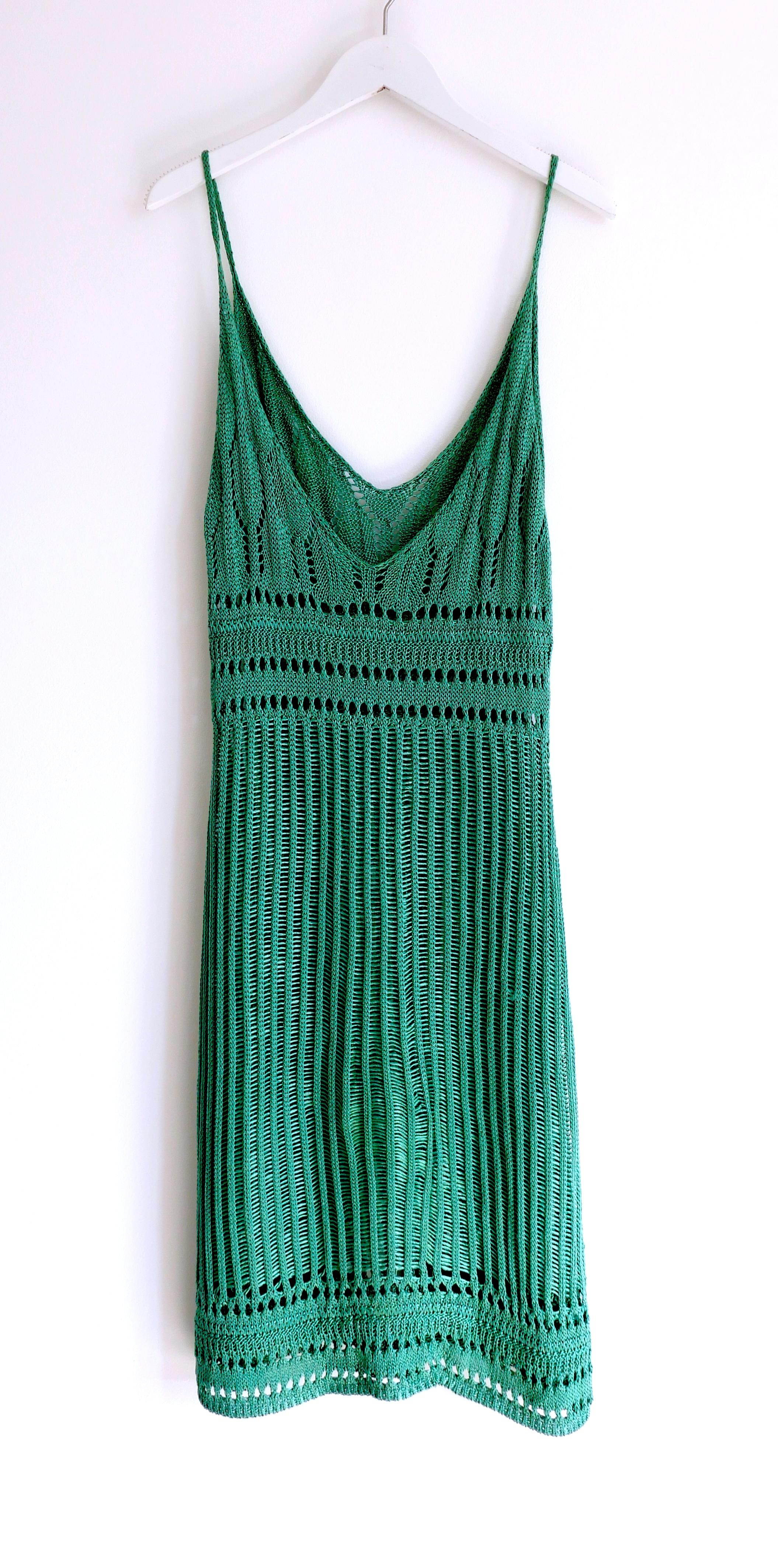 Loewe x Paula's Ibiza Grünes Häkelkleid im Angebot 1