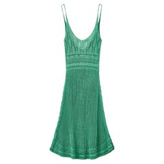 Loewe x Paula’s Ibiza Green Crochet Dress
