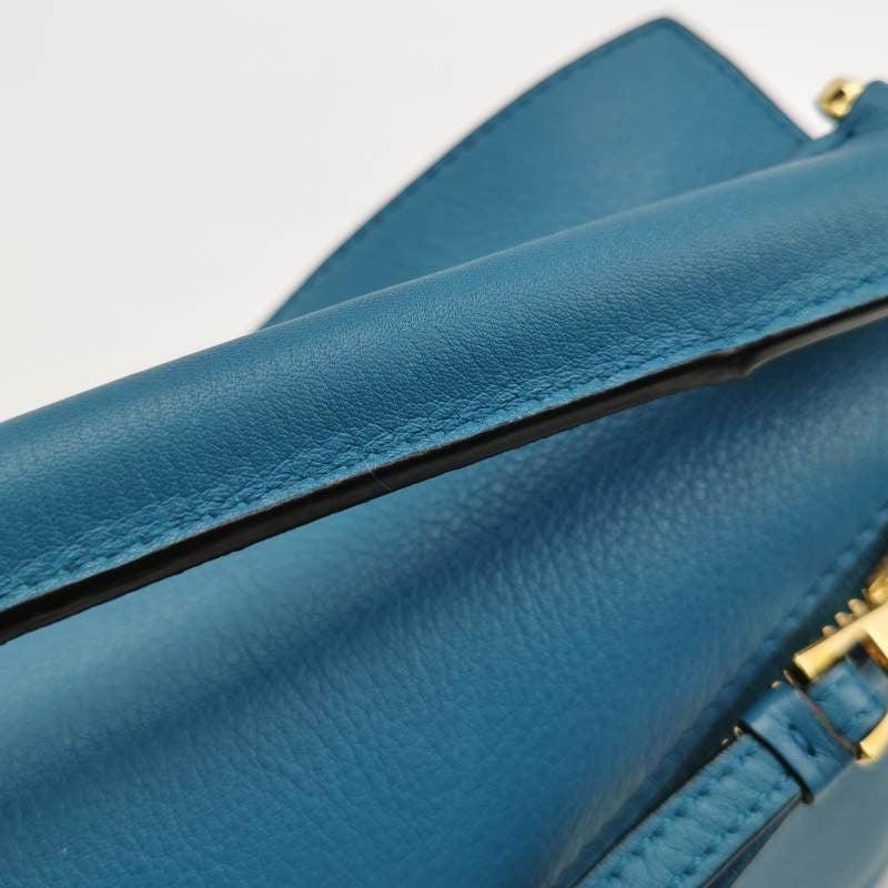 Loewe x Spirited Away Studio Ghibli Collection Puzzle Small Blue Crossbody Bag 6