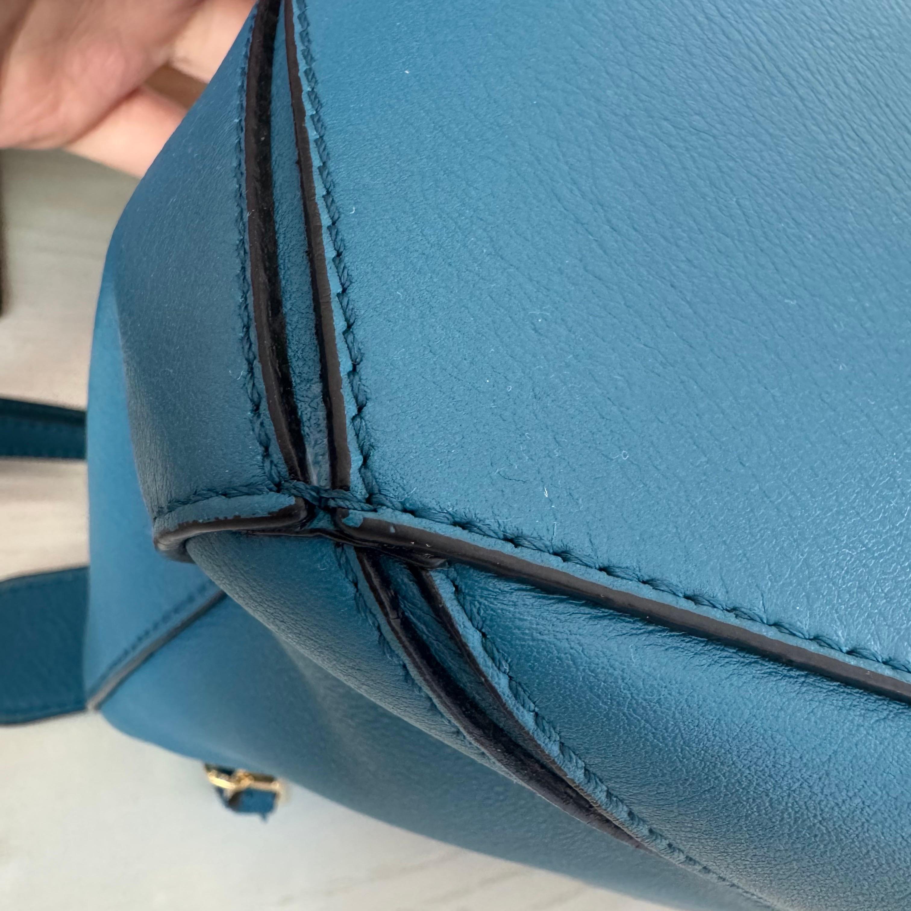 Loewe x Spirited Away Studio Ghibli Collection Puzzle Small Blue Crossbody Bag For Sale 6
