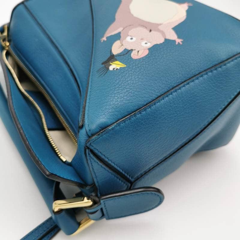 Loewe x Spirited Away Studio Ghibli Collection Puzzle Small Blue Crossbody Bag 7