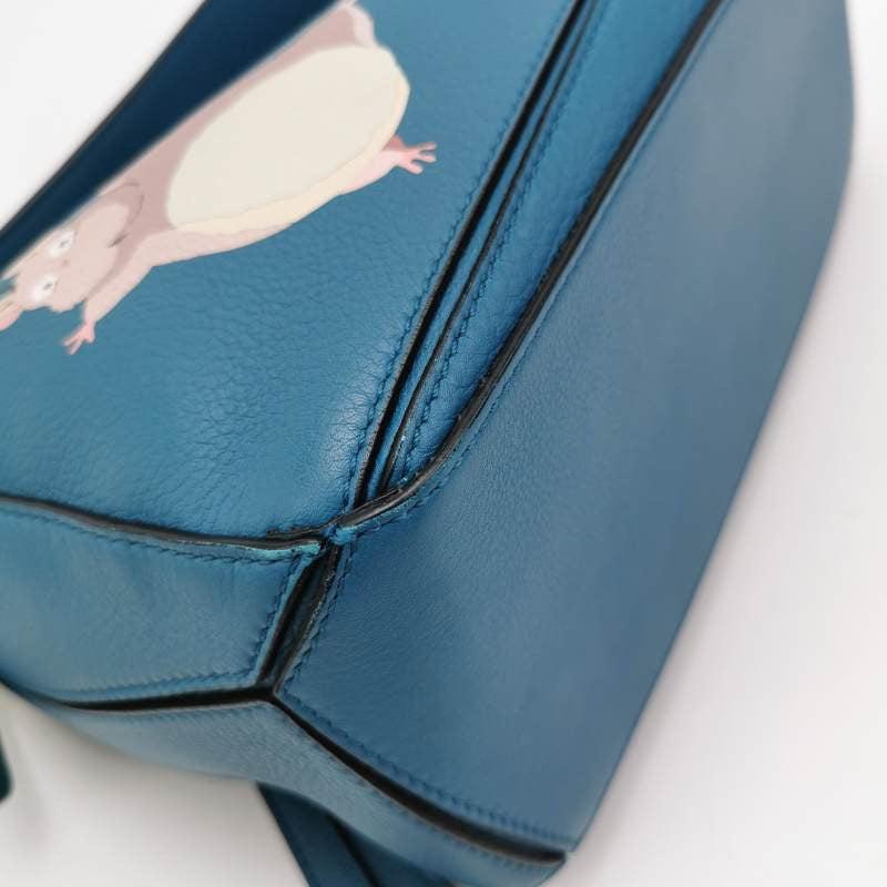 Loewe x Spirited Away Studio Ghibli Collection Puzzle Small Blue Crossbody Bag 8