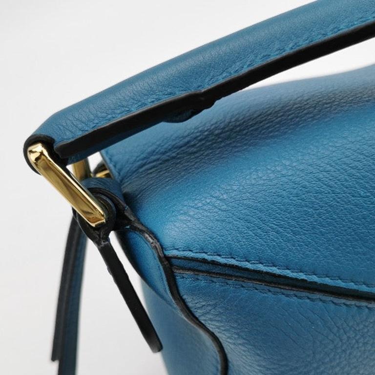 Loewe x Spirited Away Studio Ghibli Collection Puzzle Small Blue Crossbody Bag 9