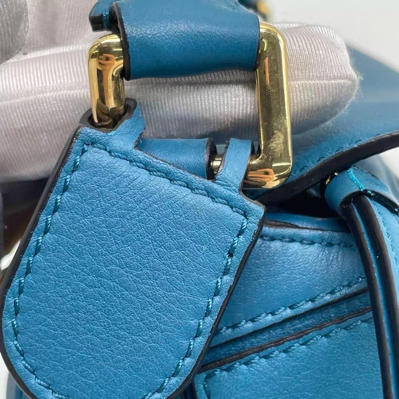 Loewe x Spirited Away Studio Ghibli Collection'S Puzzle Borsa a tracolla piccola blu in vendita 9