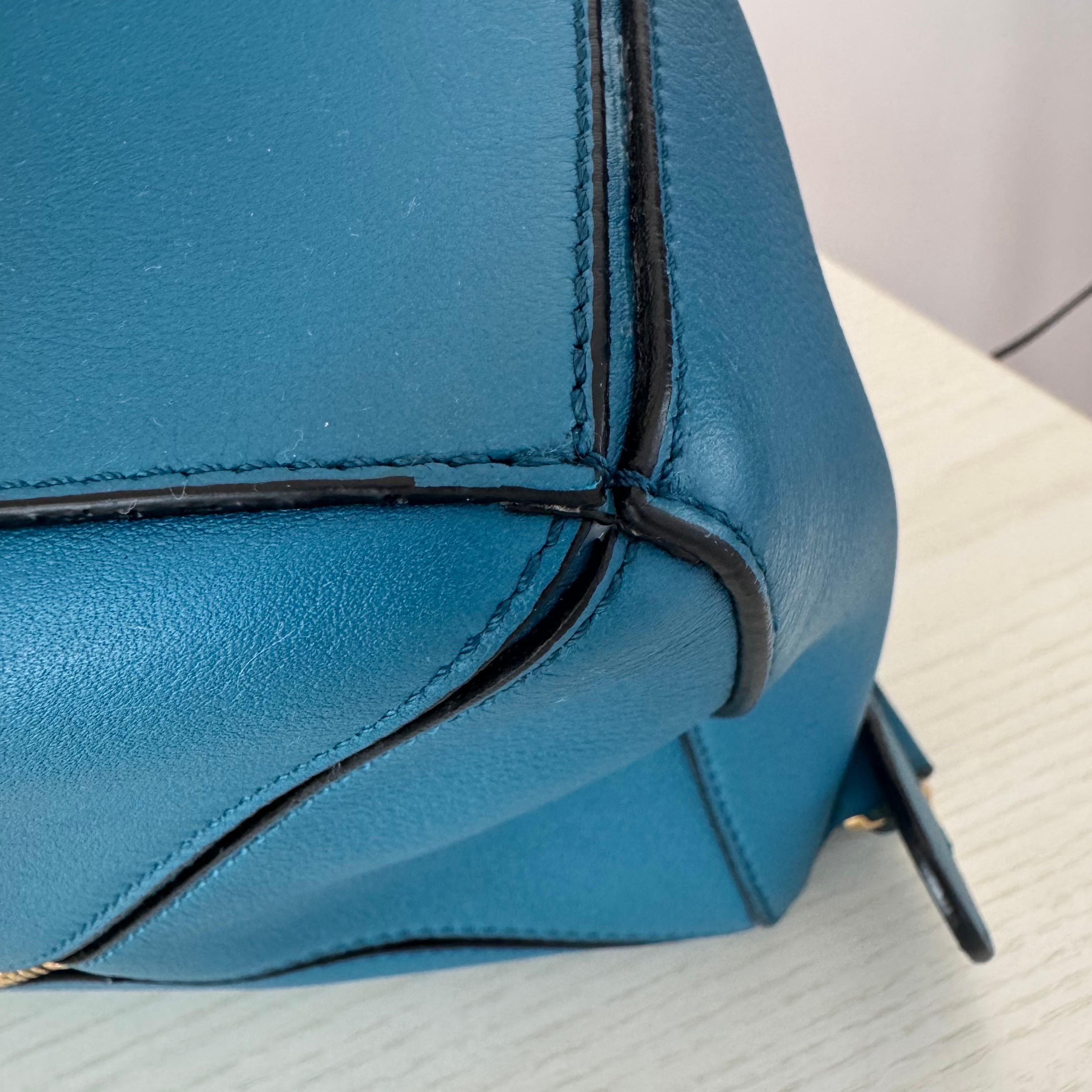 Loewe x Spirited Away Studio Ghibli Collection Puzzle Small Blue Crossbody Bag For Sale 11