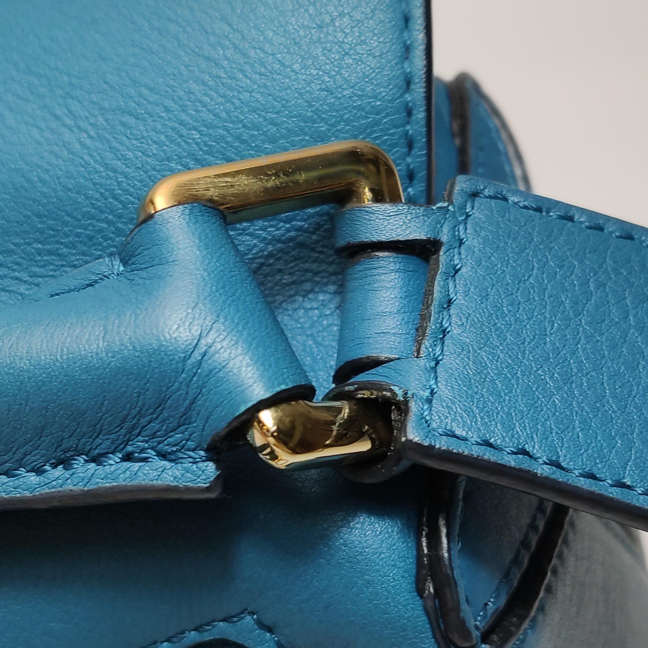 Loewe x Spirited Away Studio Ghibli Collection'S Puzzle Borsa a tracolla piccola blu in vendita 12