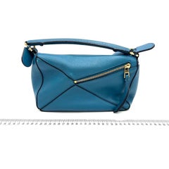 Loewe x Spirited Away Studio Ghibli Collection Puzzle Small Blue Crossbody Bag
