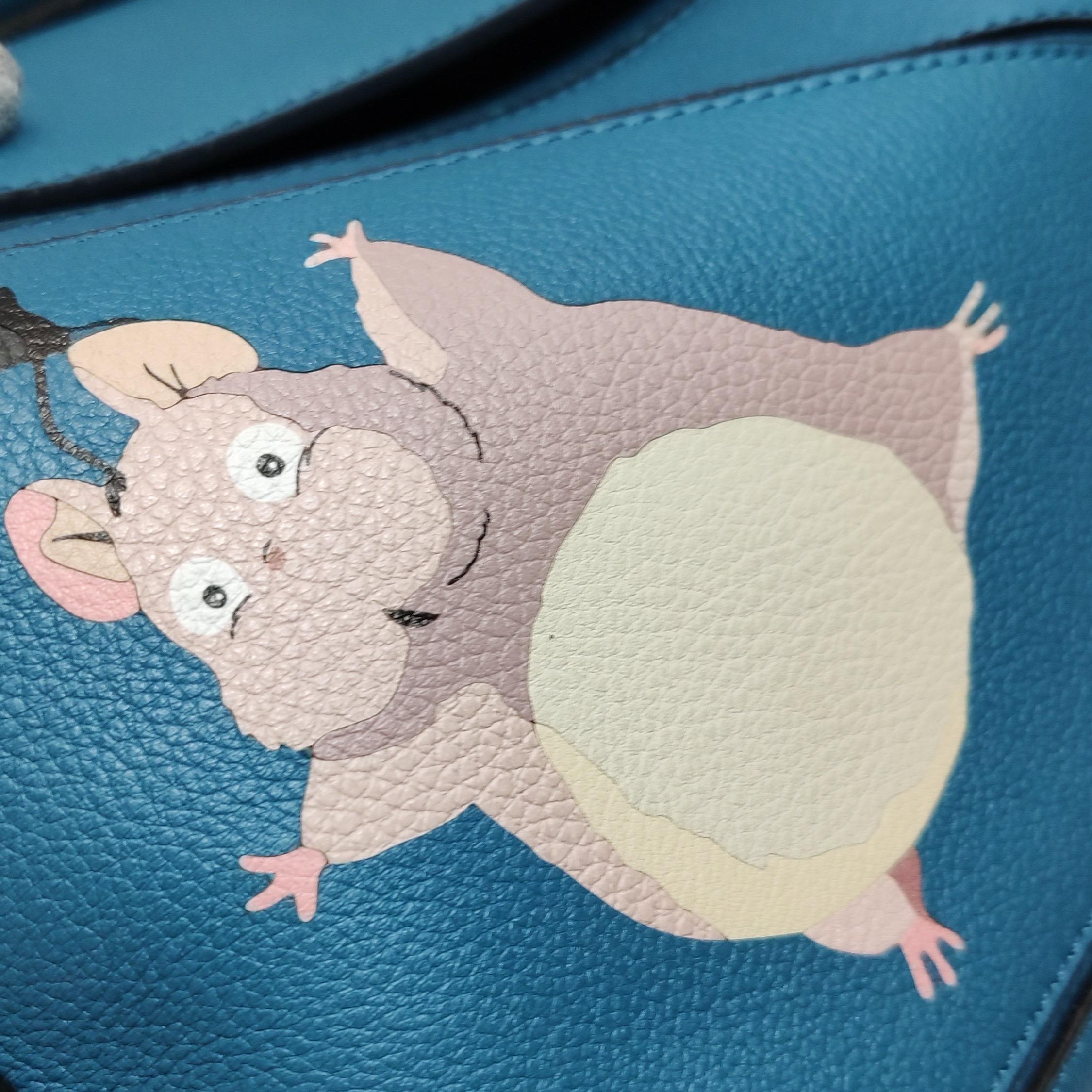 Loewe x Spirited Away Studio Ghibli Collection'S Puzzle Borsa a tracolla piccola blu in vendita 15