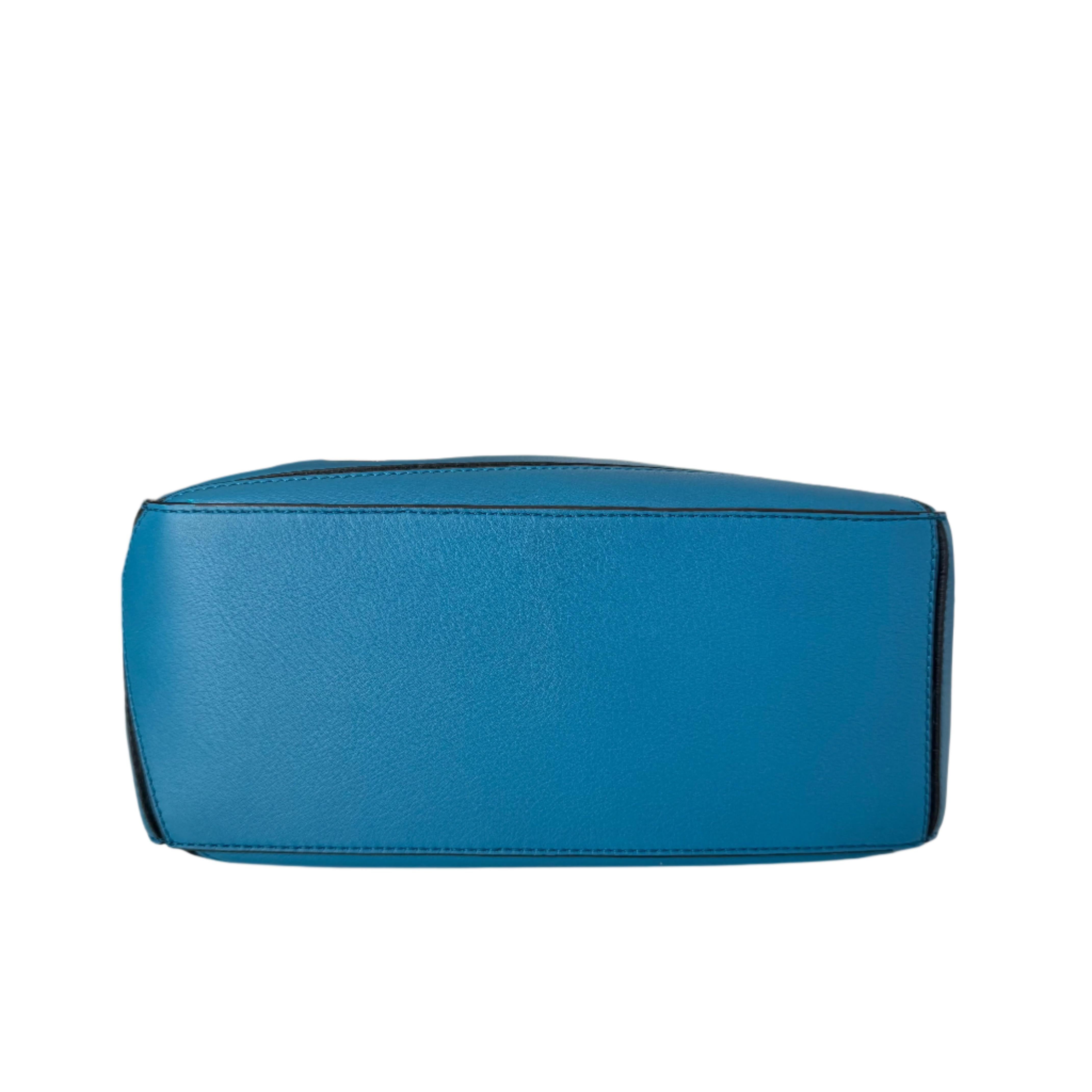 Loewe x Spirited Away Studio Ghibli Collection Puzzle Small Blue Crossbody Bag For Sale 3