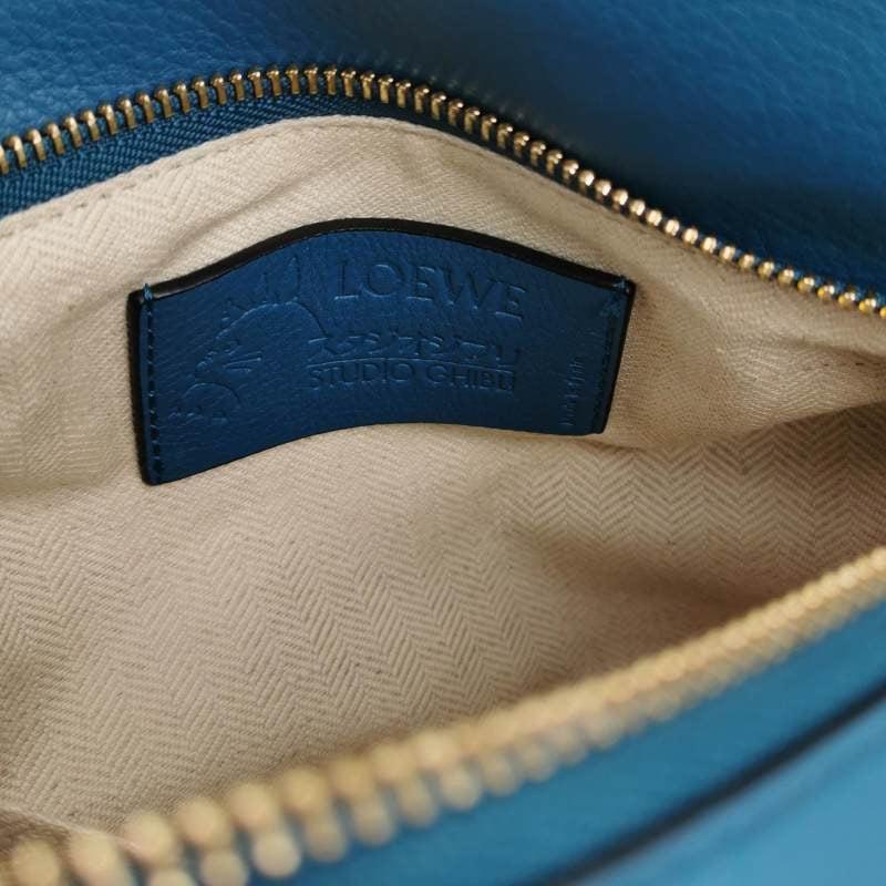 Loewe x Spirited Away Studio Ghibli Collection Puzzle Small Blue Crossbody Bag 4