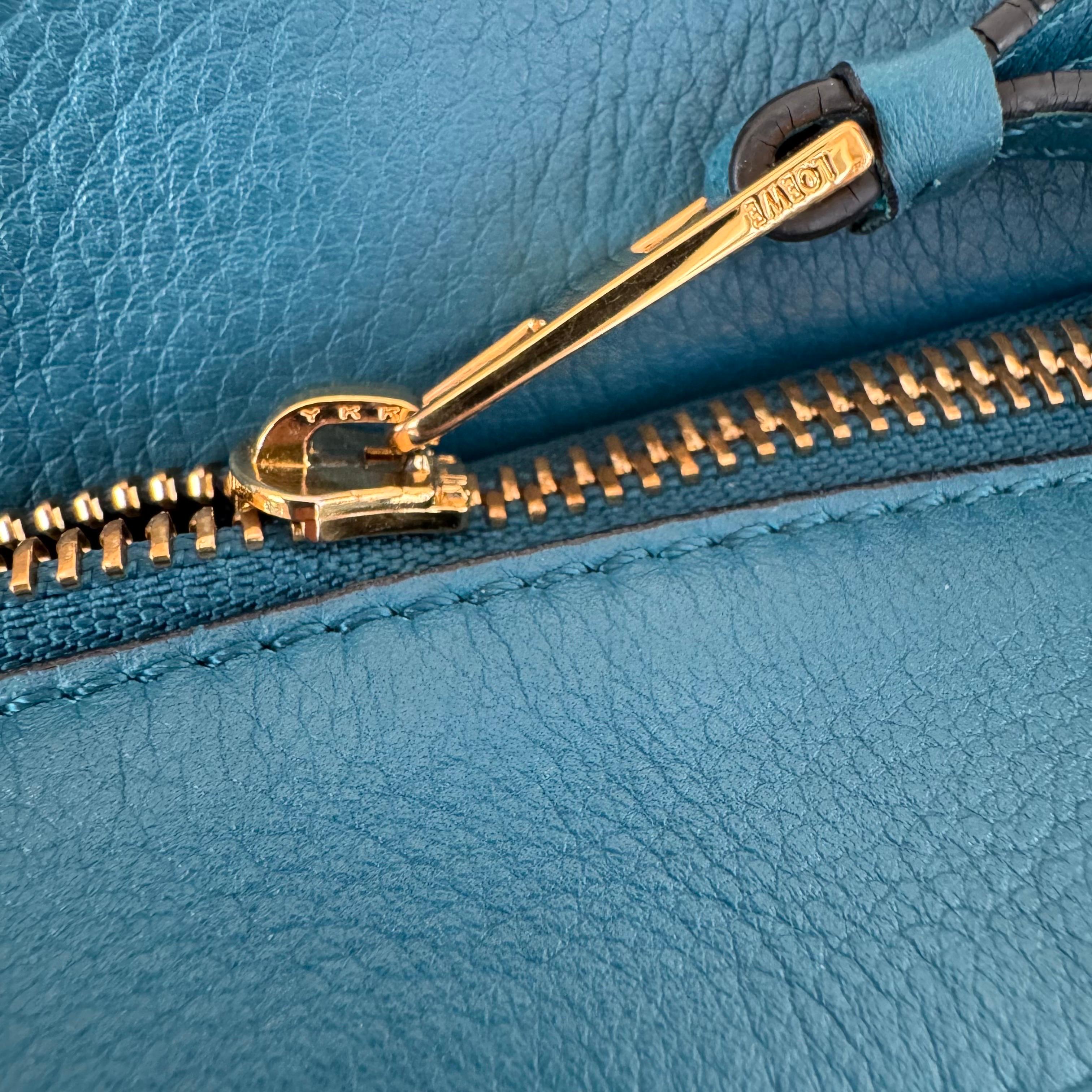 Loewe x Spirited Away Studio Ghibli Collection Puzzle Small Blue Crossbody Bag For Sale 4