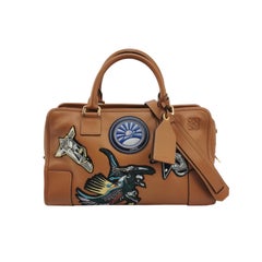 Loewe x Star Wars Amazona Medium 36 Tan Brown Stamps Leather With Strap