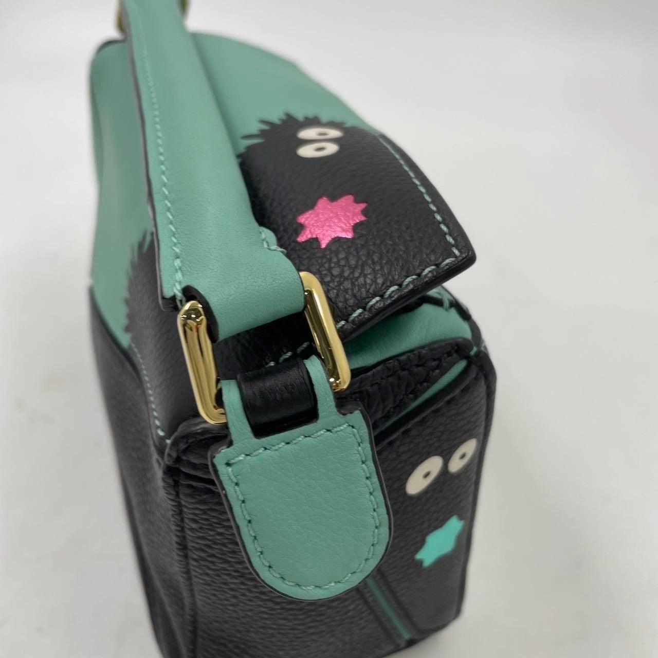 Loewe x Studio Ghibli Collection Susuwatari Mini Puzzle Green Crossbody Bag 6