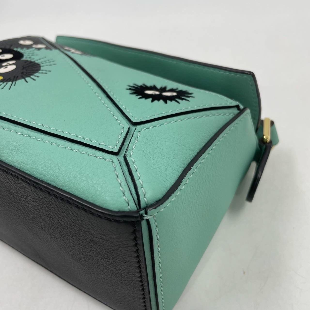 Loewe x Studio Ghibli Collection Susuwatari Mini Puzzle Green Crossbody Bag 8