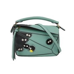 Loewe x Studio Ghibli Collection Susuwatari Mini Puzzle Green Crossbody Bag