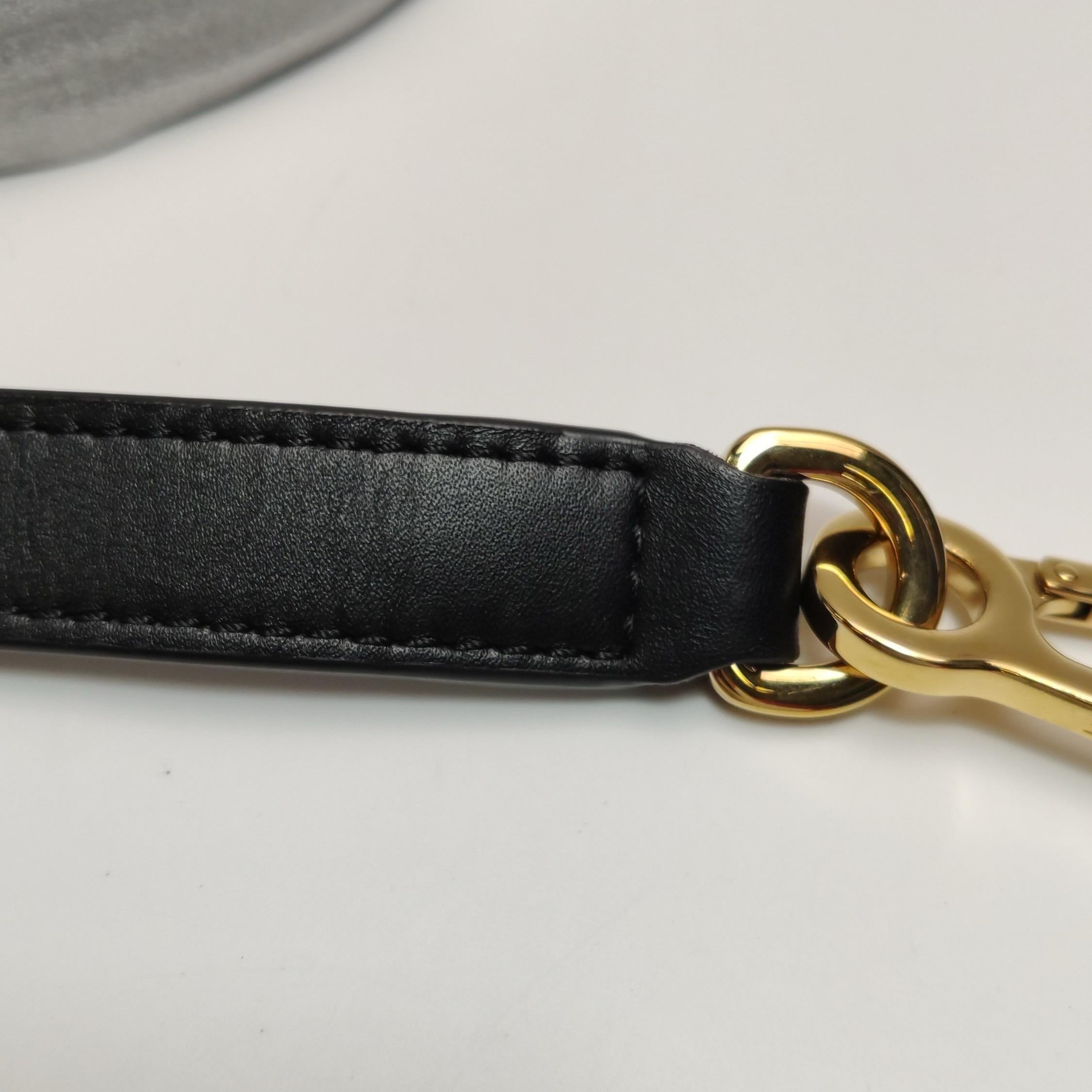 Loewe x Suna Fujita Lemur Puzzle Edge Small Black Leather Crossbody Bag en vente 8