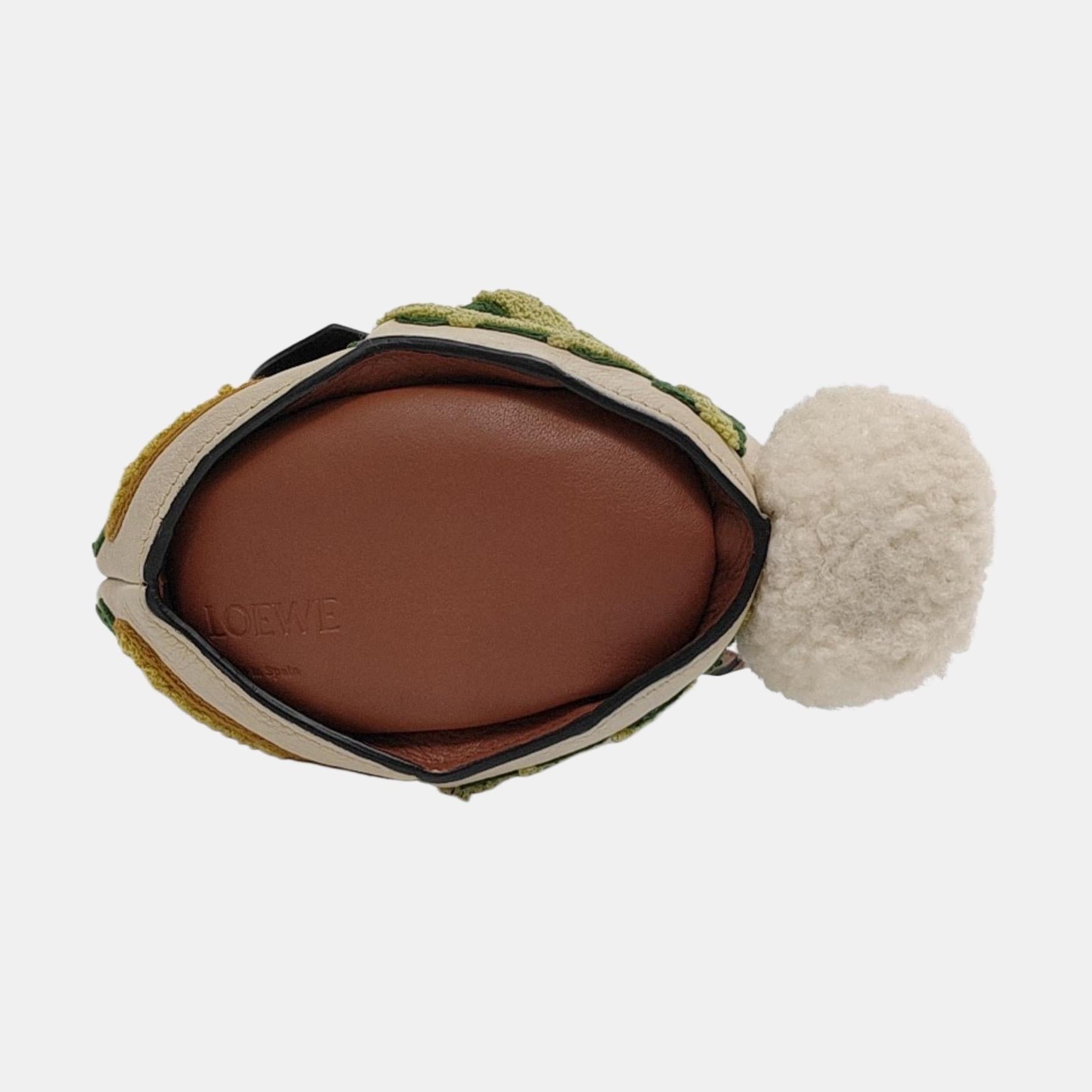 Loewe x William De Morgan Bunny Floral Gestickt Braun Gelb Multicolor Kreuz im Angebot 2