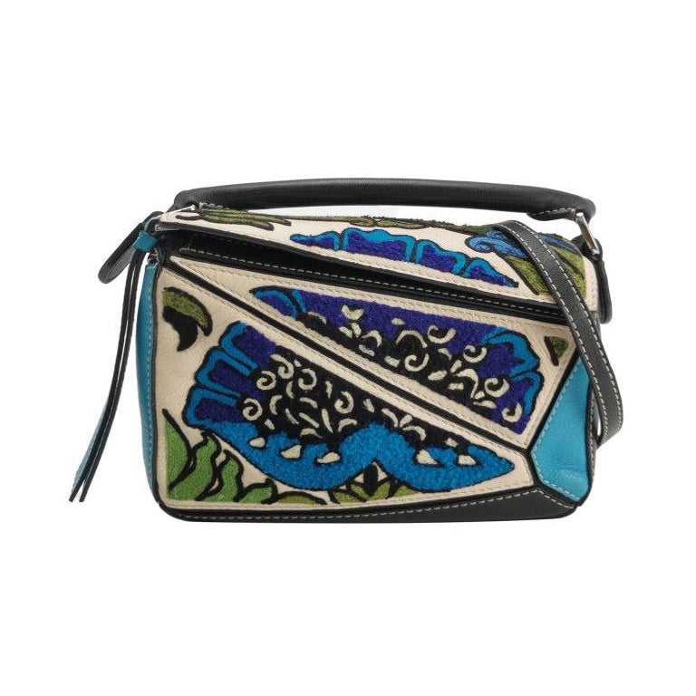 Loewe x William De Morgan Puzzle Mini Embroidered Multicolor