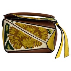 Loewe x William De Morgan Puzzle Small Embroidered Yellow Multicolor