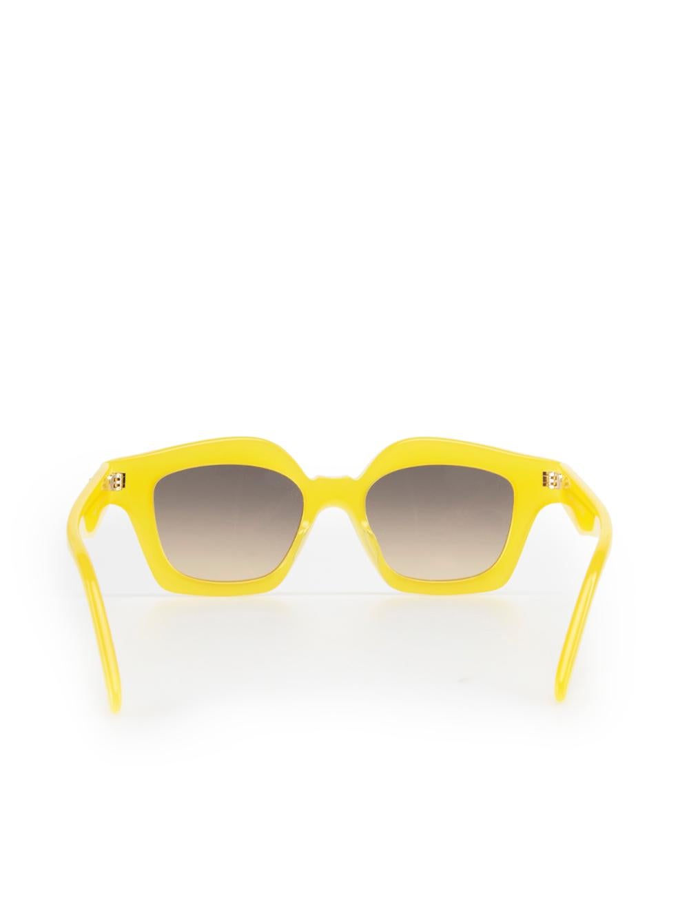 Loewe Yellow Butterfly Sunglasses In New Condition In London, GB