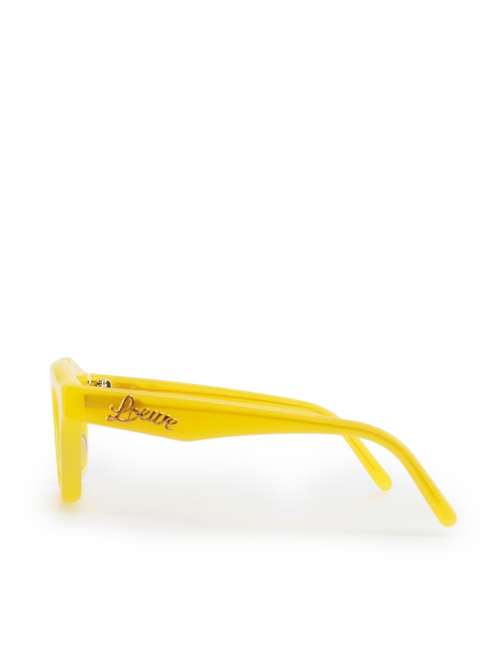 Women's Loewe Yellow Butterfly Sunglasses