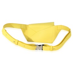 Loewe Yellow Calfskin Mini Puzzle Edge Bumbag