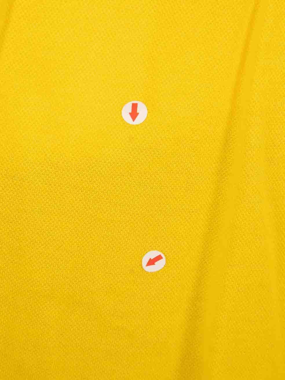 Loewe Yellow Embroidered Logo Polo Shirt Size L 1