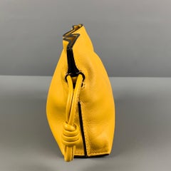 LOEWE Yellow Leather Flamenco Nano Clutch