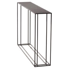 Loft Binate Console Table — Small — All Blackened Steel — Made in Britain