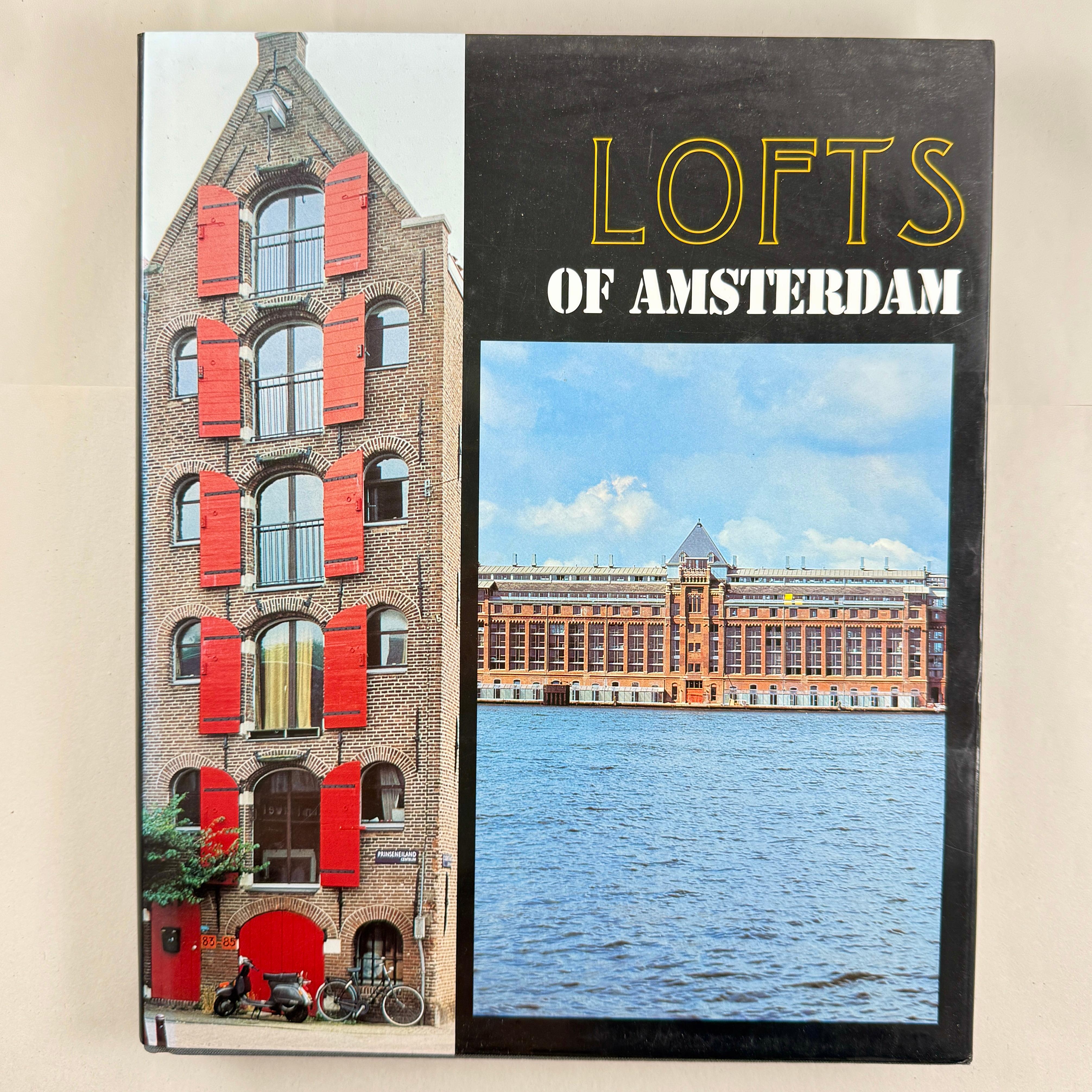 
Lofts of Amsterdam by Rudy Stevens and Philippe de Baeck,  hardbound with jacket, First Edition, 2000

“Lofts of Amsterdam” is a book about residential and commercial lofts in Amsterdam, showcasing converted warehouses, churches, and schools. It