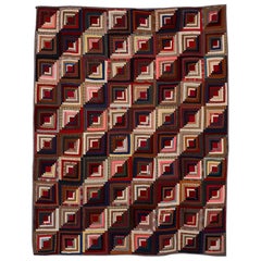 Log Cabin Patchwork Quilt Log Cabin Patchwork Quilt