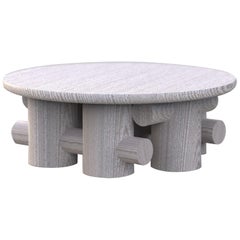 Log Contemporary Coffee Table in Ashwood
