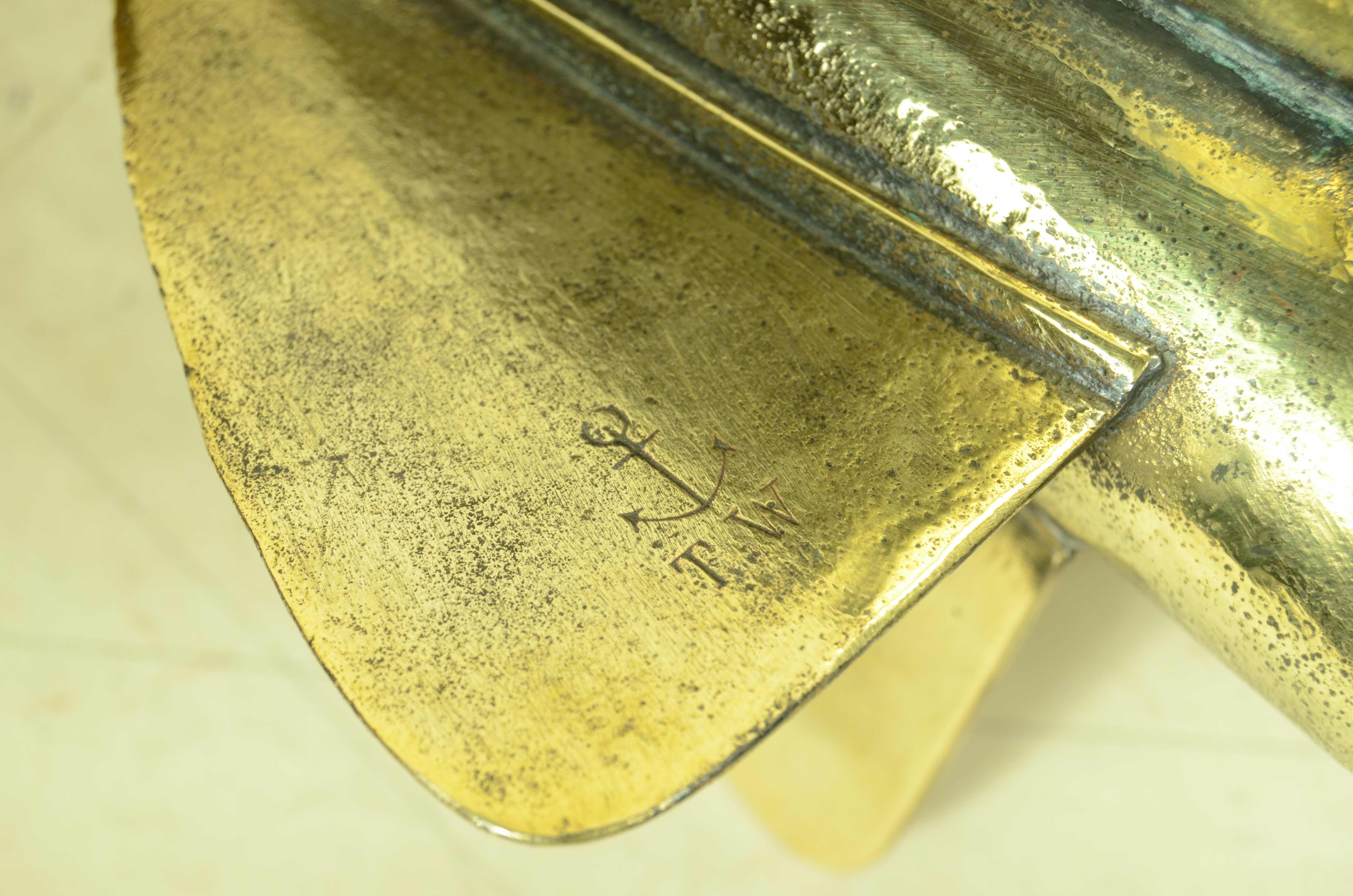 Brass nautical log or solcometer in the shape of a  speargun, signed T. Walker's 1870 For Sale 10