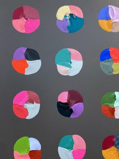 "Bright Colors Can Be Moody" Pop Art Contemporary Acrylic Painting on Canvas