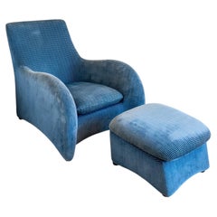 Loge Lounge Chair & Ottoman by Gerard Van Den Berg for Montis Pierre Frey 1980s