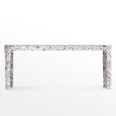 Loggia Console, White Terrazzo Marble by Portego