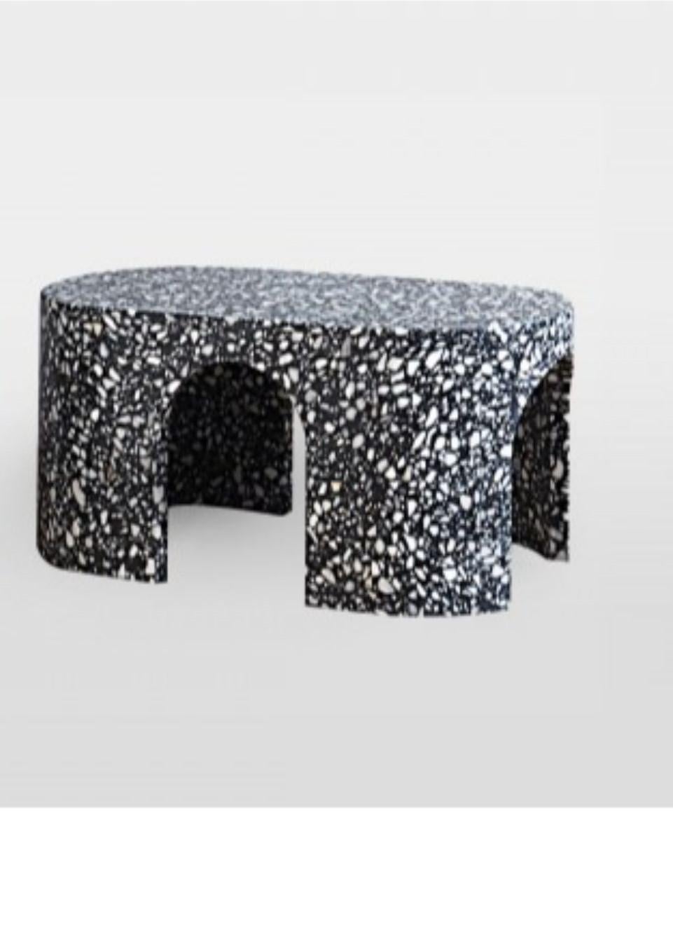 Loggia Terrazzo Coffee Table by Matteo Leorato
Dimensions: D 80 x W 40 x H 37 cm
Materials: Terrazzo (Marble and Resin). 
Also available in White. Please contact us for more information. 


An essential element with a strong stylistic impact
