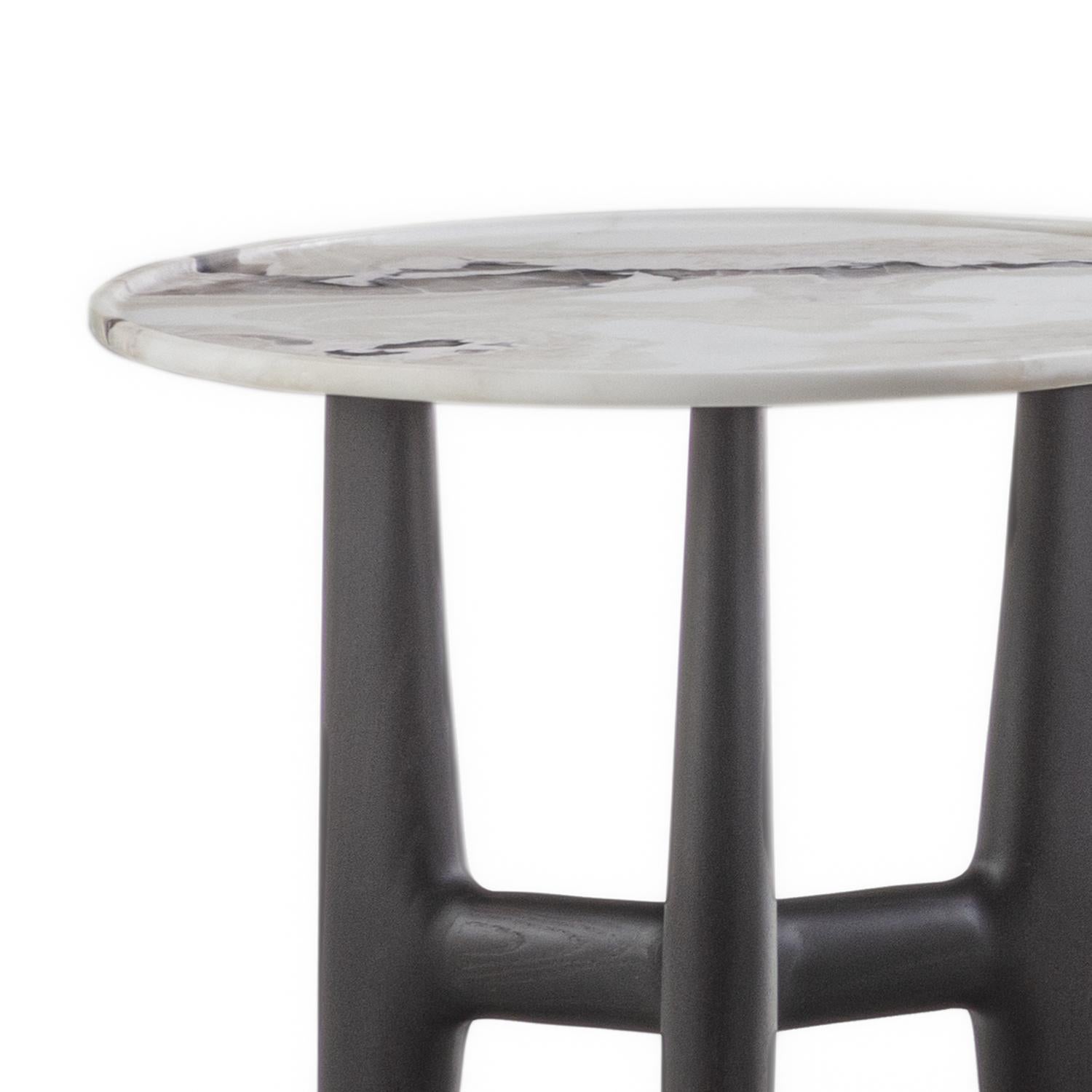Italian Logi Marble Side Table For Sale