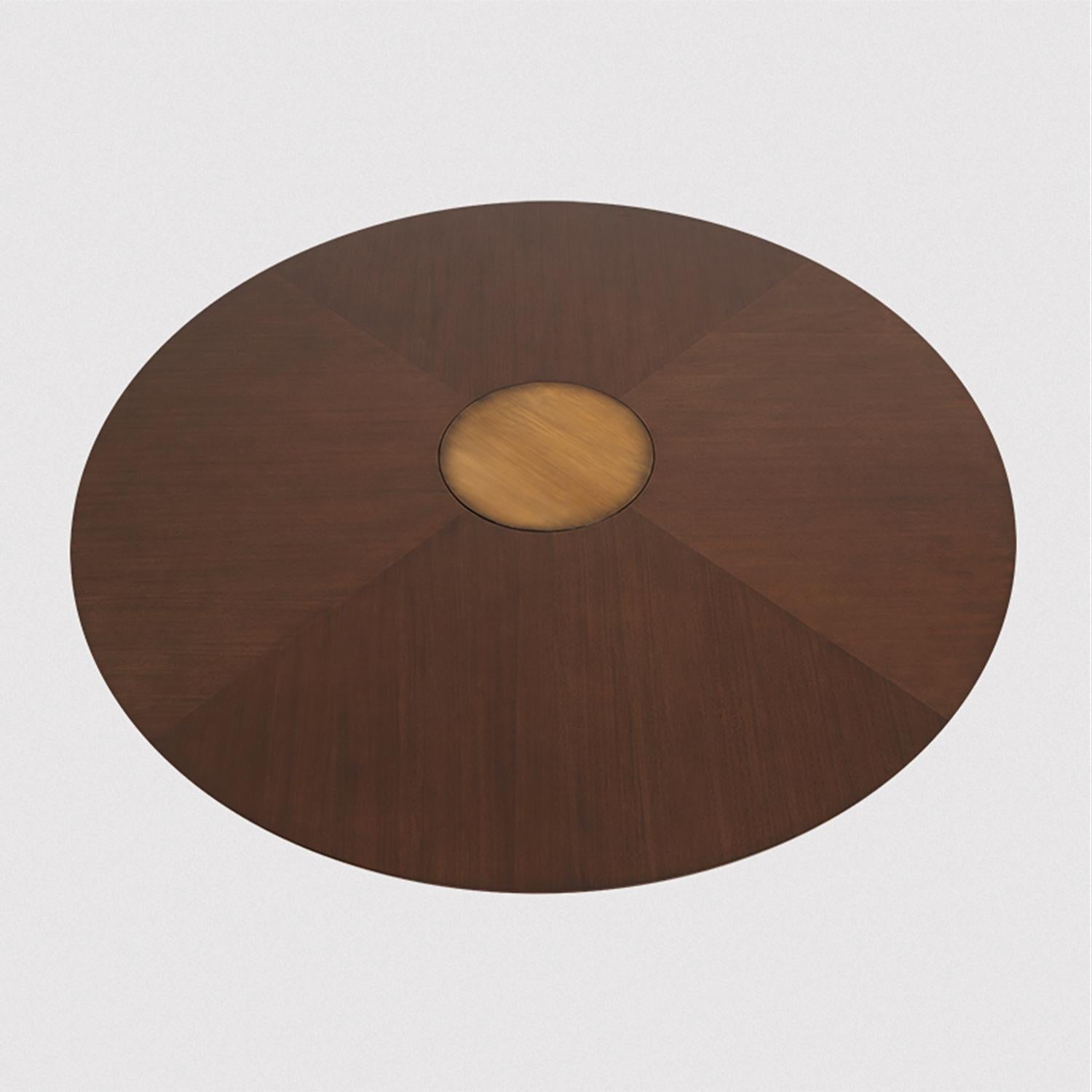 Brass Logical Round Table For Sale