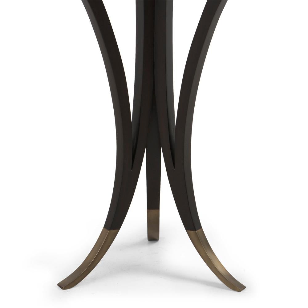 Contemporary Logical Side Table in Solid Mahogany Wood