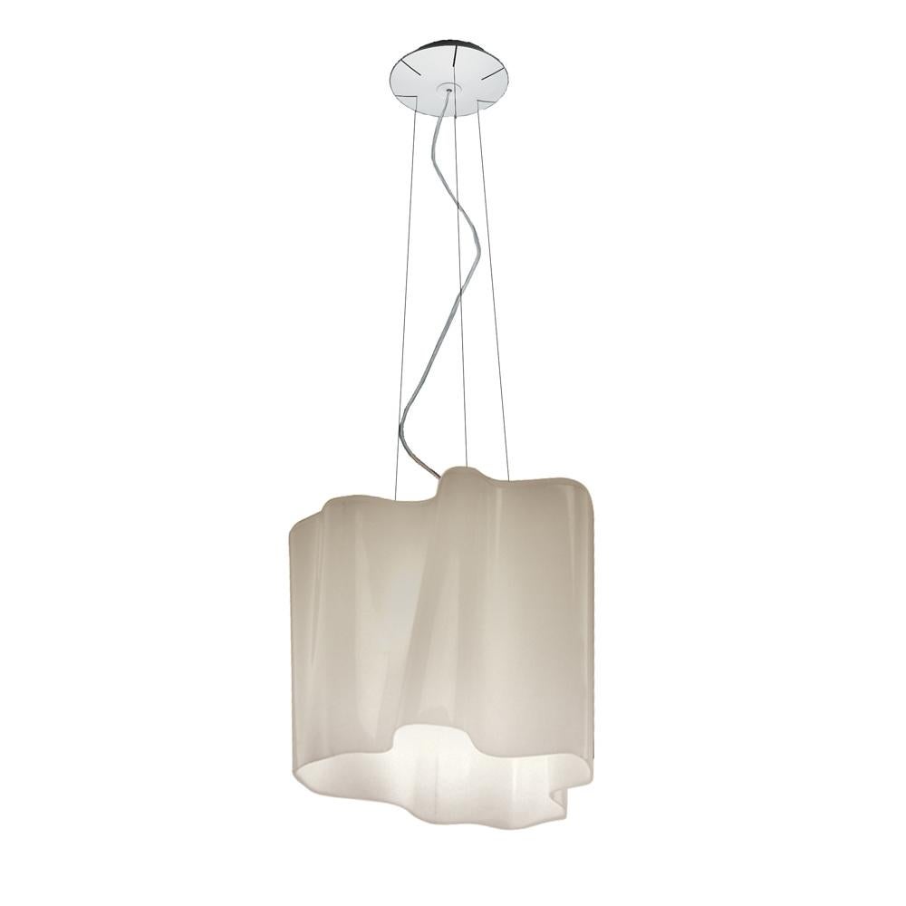 Logico Extra Large Single Gray Pendant by Gerhard Reichert & Michele De Lucchi For Sale
