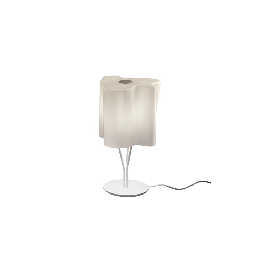 Logico Mini Table Lamp in Gray Smoke by Gerhard Reichert & Michele De Lucchi For Sale
