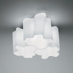 Plafonnier Logico Triple Nested en blanc laiteux pour Artemide
